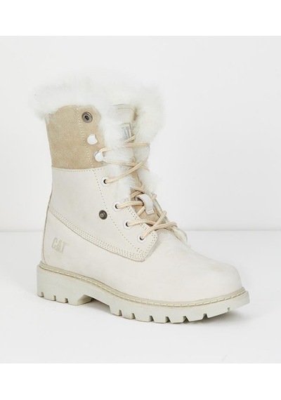 Caterpillar Utah Fur Beige Nubuk Kadın Bot Bej
