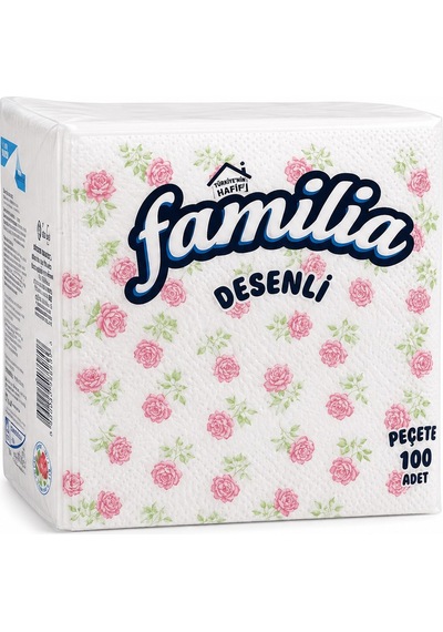 Familia Desenli Peçete 100 Lü X 6 Adet