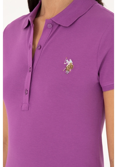 U.S. Polo Assn. Kadın Mor Polo Yaka Tişört 50280067-VR038