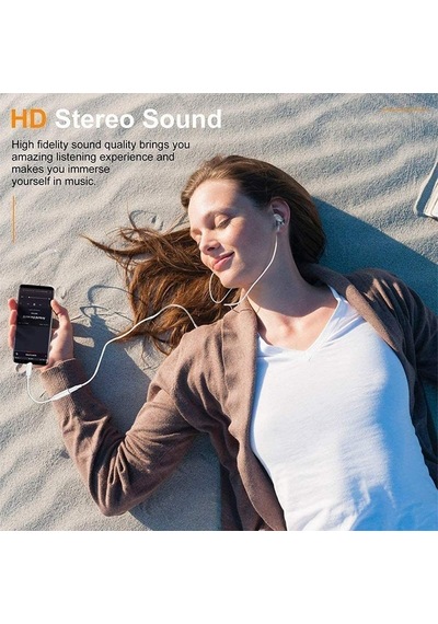 Bs Lightning To Headphone Adapter - Dişi Giriş Aux - Aux Dönüştürücü