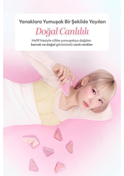 Katmanlanabilir Yumuşak Dokulu Işıltılı Bitiş Sunan Allık Essential Blush Tap S201 Coral Posy Çok Renkli