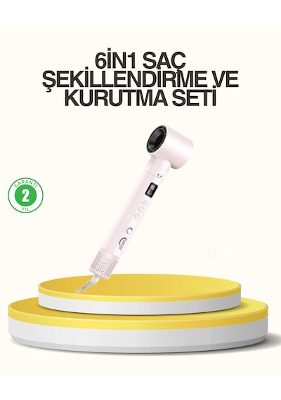 Motorlu Lcd Ekranlı Saç Şekillendirme Seti