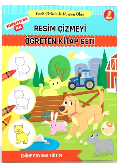 Resim Çizmeyi Öğreten Kitap Seti 3 Kitap