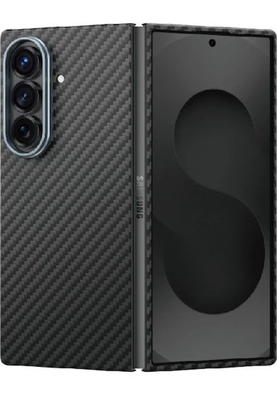 Samsung Galaxy Z Fold 7 Uyumlu Kevlar Magclick Manyetik Kılıf İnce Ve Dayanıklı