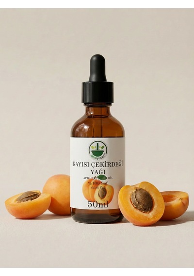 Soğuk Sıkım Kayısı Çekirdeği Yağı Apricot Kernel Oil Prunus Armeniaca Saf Doğal 50 Ml 50 ML