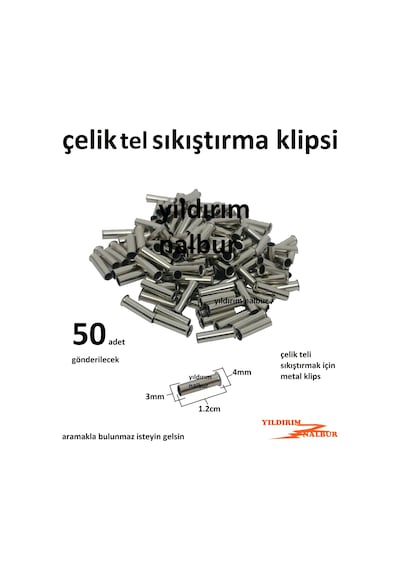 Çerçeve Askısı Çelik Tel Bağlama Klips Metal Sıkıstırma Aparatı B