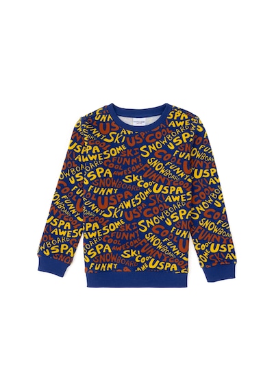 U.S. Polo Assn. Erkek Çocuk İndigo Bisiklet Yaka Sweatshirt 50293460-VR028