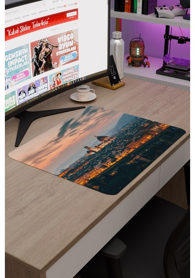 İtalya V3 48x40 Xl Gaming Kauçuk Kaymaz Taban Mouse Pad Fare Altlığı