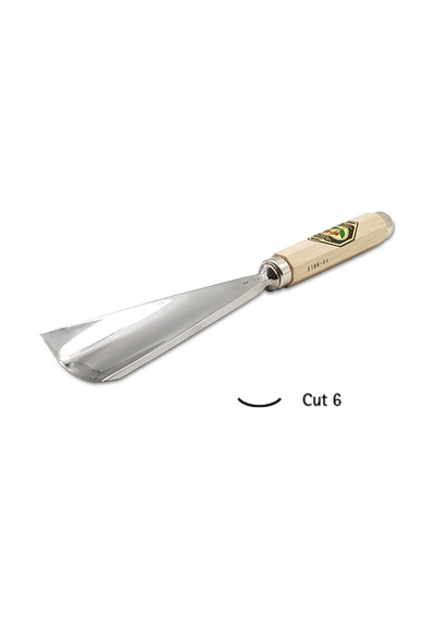 Kirschen Tyrolise Düz Oluklu Ağız Oyma Iskarpelası Cut-6 60 Mm