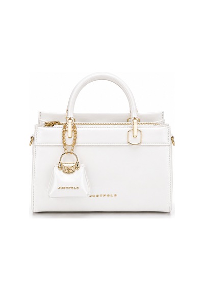 Just Polo İthal Premium Rugan Kadın Çantası Ebat Boy: 14 Cm En : 20 Cm Beyaz