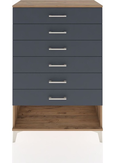 Hyperion Dolap 6 Çekmeceli 88x44x134 Çam-antrasit Çam Hyperion Dolap 6 Çekmeceli 88x44x134 Çam-antrasit Çam