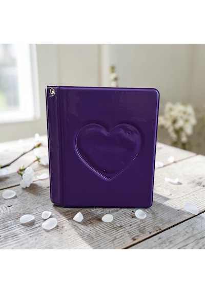 İnstax Albüm - Kalpli 64+1 Fotoğraf Kapasiteli 6x9cm Fotoğraf Albümü