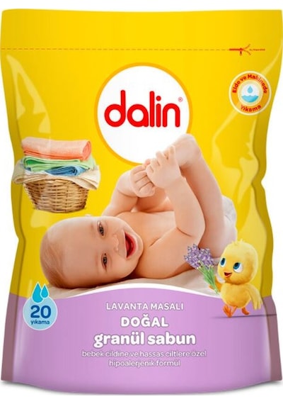 Dalin Lavanta Masalı Hipoalerjenik Doğal Granül Sabun 20 Yıkama 1 KG