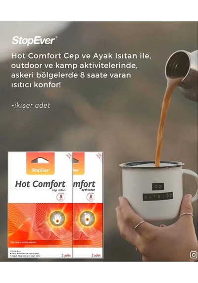 Hot-comfort 8 Saat Etkili Ayak Isıtıcı Pad 12x2'li Paket Beyaz