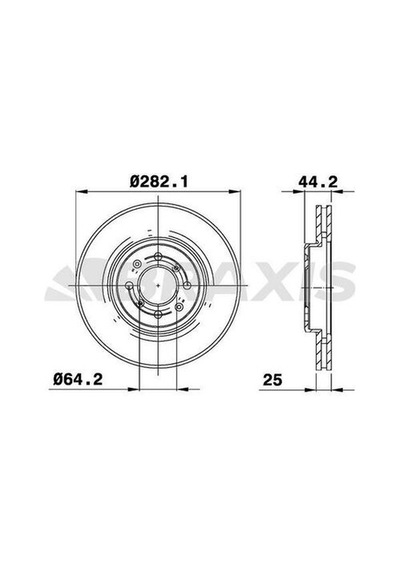 Braxis Ae0781 Ön Fren Disk Aynası Mg Zr Zs 1.8ı 2.5ı 2.0td Sdb000440