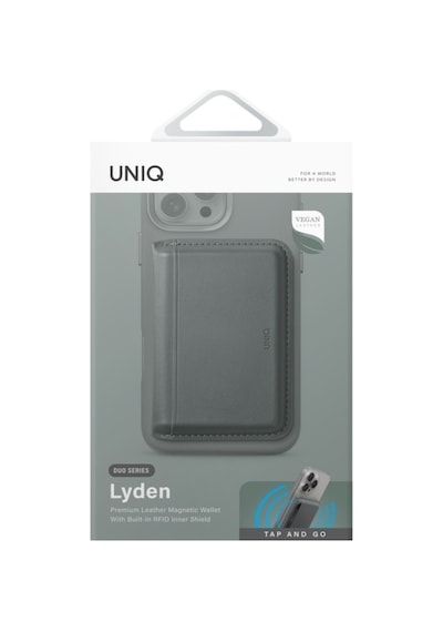 Standlı Magnetic Lyden Ds Vegan Deri Kartlık Kimlik/ehliyet/kredi Kartı Taşıyıcı Cüzdan Rfıd Koruma V