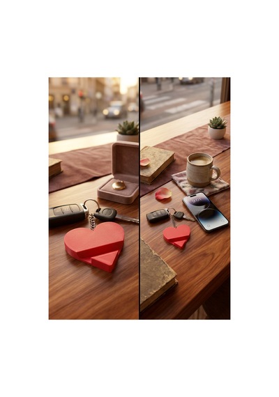 3dmarketi Kalp Telefon Tutucu Kırmızı 2'li Set