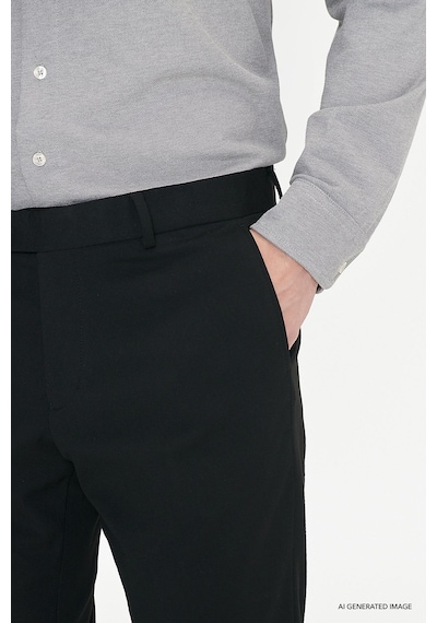 Ac&Co / Altınyıldız Classics Regular Fit Geniş Kesim Yan Cep Klasik Erkek Pantolon - Siyah