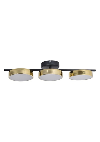 Tual Modern Salon Yatak Odası Giyinme Odası Mutfak Beyaz Işık Ledli Parlak Gold 3 Lü Led Avize Gold Gold