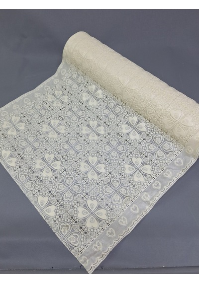 Pvc Küpür Dantel Raf Ve Dolap Örtüsü Runner Krem Kprhp050d Bej