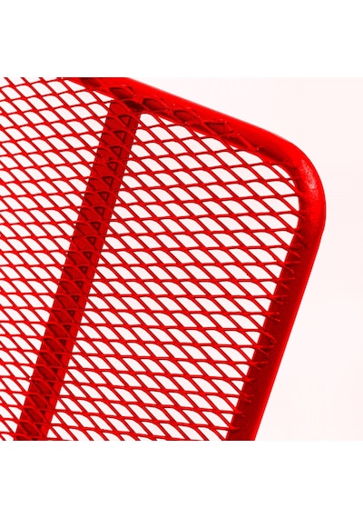 Retodesign Minderli Kırmızı Metal Sallanan Sandalye/ Bebek Emzirme Koltuğu/baba Koltuğu 1091