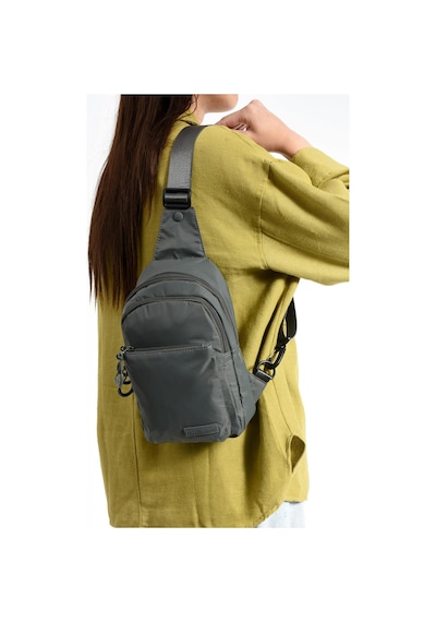 571 Collections Üç Bölmeli Unisex Göğüs Bodybag Çantası Gri Model: 571-9n