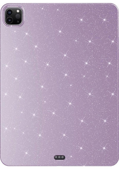 Apple Uyumlu iPad Pro 11 2022 M2 Simli Parlak Görünümlü Zore Tablet Koton Kılıf Arka Kapak