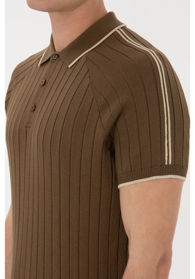 U.S. Polo Assn. Erkek Slim Fit Bisiklet Yaka Haki Tişört 50306481-VR027