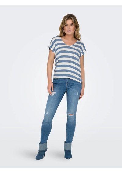 Only Onllira Kadın Bluz 15252103 Mavi