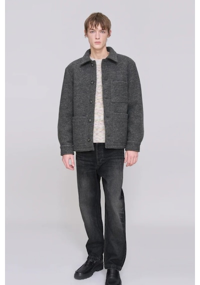 A.p.c Emile Heather Lüks Italyan Yün Gömlek - Ceket Gri