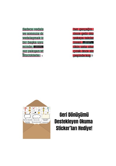 Parçalanmış Divan + Yenilgiler Tarihi + Okuma Sticker'ları