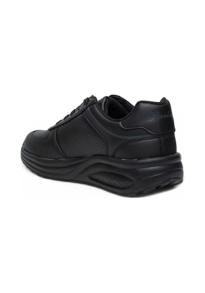 Parley 722-26 Deri Anatomik Bağcıklı Kadın Sneaker Siyah