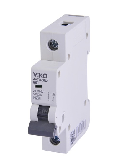 Viko 4vtb-1b50 Otomatik Sigorta 4,5ka B Tipi 1 Kutup 50a 10