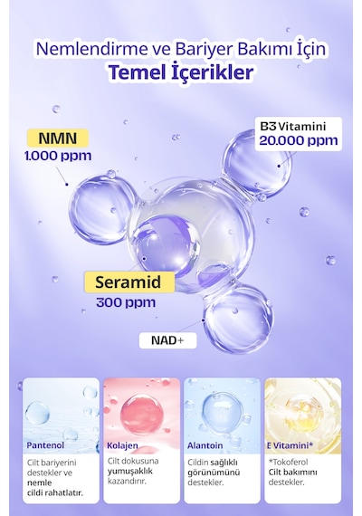 Seramid İçeren Hassas Bariyeri Destekleyen Cilt Bakım Pedi Dermatory Cera+nmn Repair Cream Gel Patch