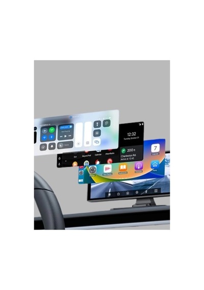 Honda Civic, Jazz, Hr-v, Cr-v, Nissan Qashqai, Micra, Juke,uyumlu Kablosuz Carplay & Android Auto Multimedya Geri Görüş Kameralı Siyah