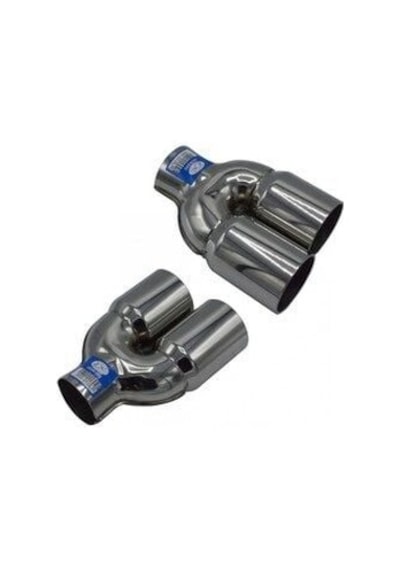 Çiftli 3mm M Model Krom Egzoz Ucu 76x100 800-010l