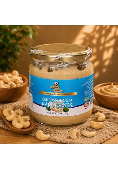 Adress Fındık Şekersiz Doğal Kaju Ezmesi 350 G
