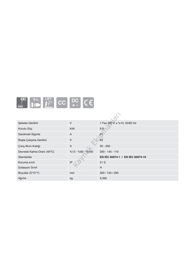 Gedik Arc 200 Pro İnverter Kaynak Makinası
