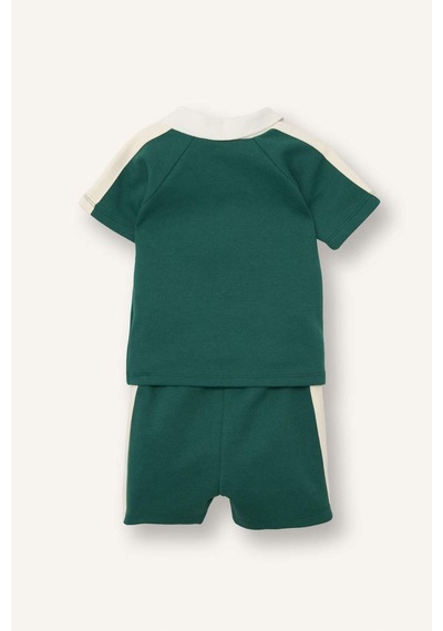 Defacto Relaxed Fit Baskılı 2li Takım Erkek Bebek H1978a526smgn259 Yeşil-gn259