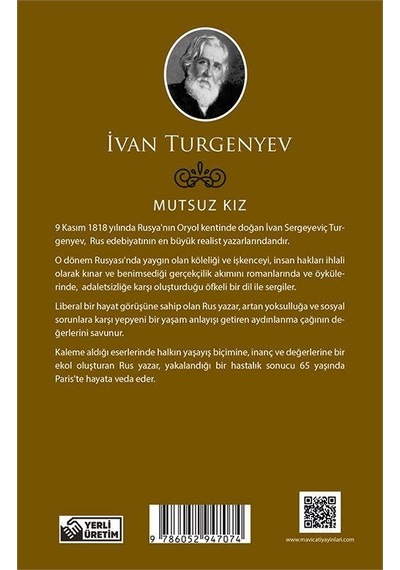 Mutsuz Kız - İvan Turgenyev - Maviçatı (dünya Klasikleri)