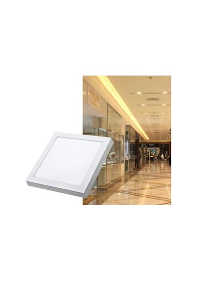 30w Sıva Üstü Kare Led Armatür Ct-5274 - Beyaz Işık - Cata -metal