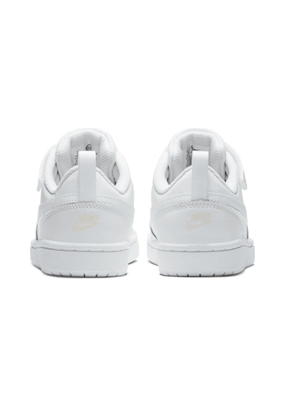 Nike Court Borough Low 2 Leather Sneaker Hakiki Deri Lastik İpli Bantlı Unisex Spor Ayakkabı Beyaz