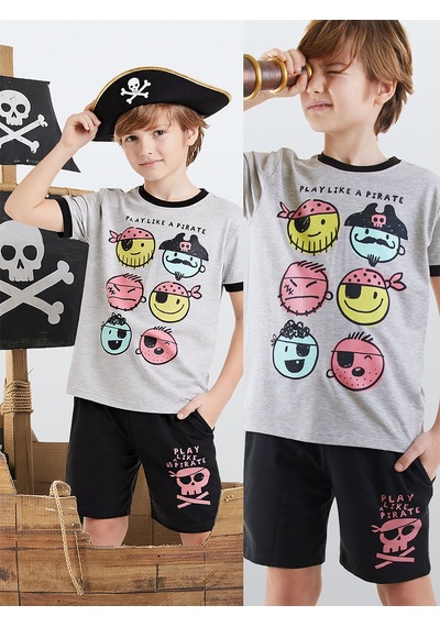 Pirate Erkek Çocuk T-shirt Şort Takım