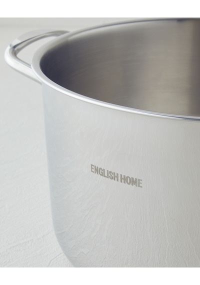 English Home Glow Çelik Derin Tencere 24x14 Cm Silver Silver