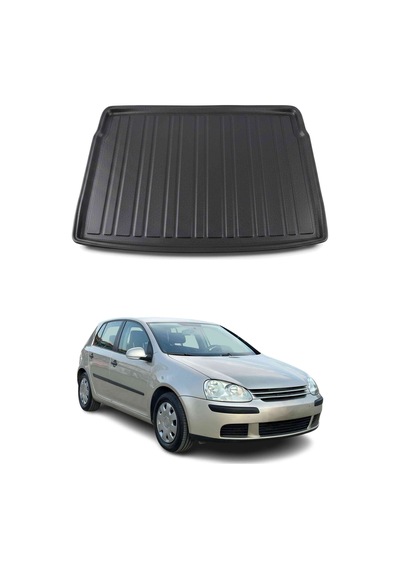 Vw Golf 5 Hb 2004-2008 Arası Uyumlu Araca Özel Kauçuk Tpe Bagaj Havuzu Siyah