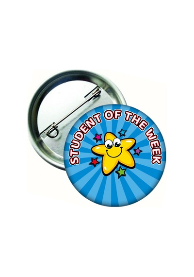 20 Adet - Panayırı Student Of The Week Öğrenci Rozeti Çok Renkli
