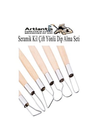 Seramik Kil Çömlek Çift Yönlü Dip Alma Seti 6 Parça 1 Paket Polimer Kil Oyma Seti Ebeşuar Yuvarlak Telli Heykel Balmumu
