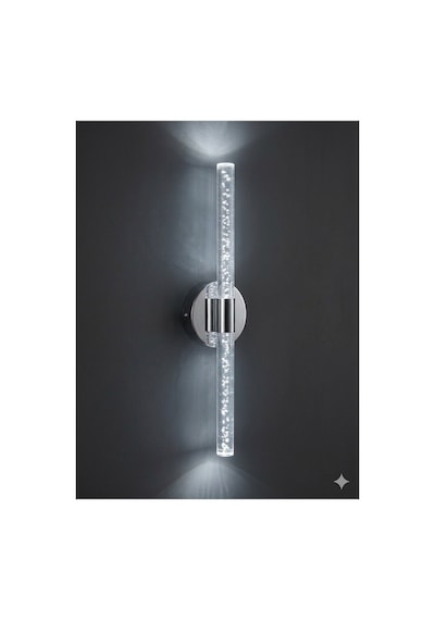 Bubbleflux Large 51 Cm Modern Tasarım Led Aplik - Duvar Lambası - Gümüş - Elektrikli - Rgb Kumandalı Gümüş Rgb Elektrikli Kumandalı