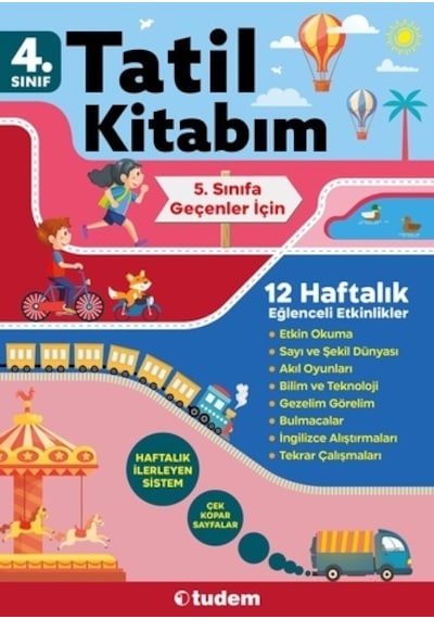 4. Sınıf Tatil Kitabım  -  5. Sınıfa Geçenler İçin -  Tudem Yayınları