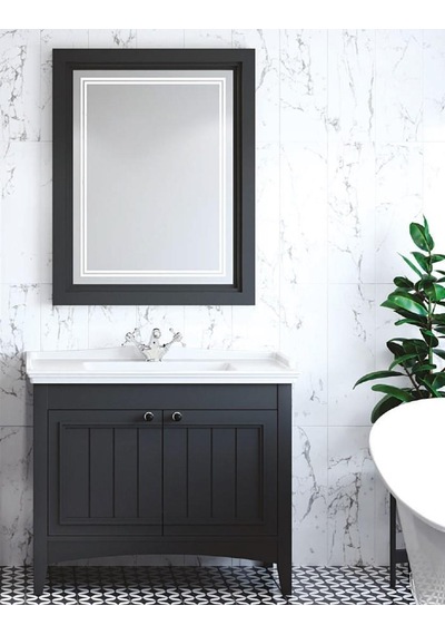 Denko Helena 100 Cm Mdf Füme Banyo Dolabı Alt Modül Ve Lavabo Füme Denko Helena 100 Cm Mdf Füme Banyo Dolabı Alt Modül Ve Lavabo Füme